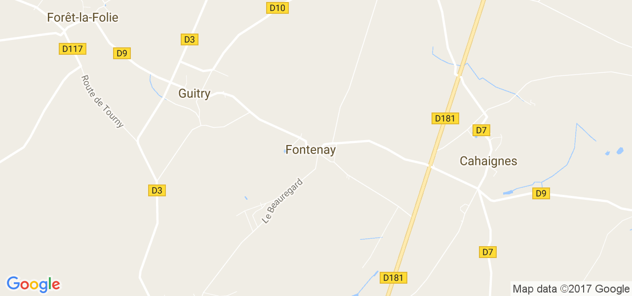 map de la ville de Fontenay