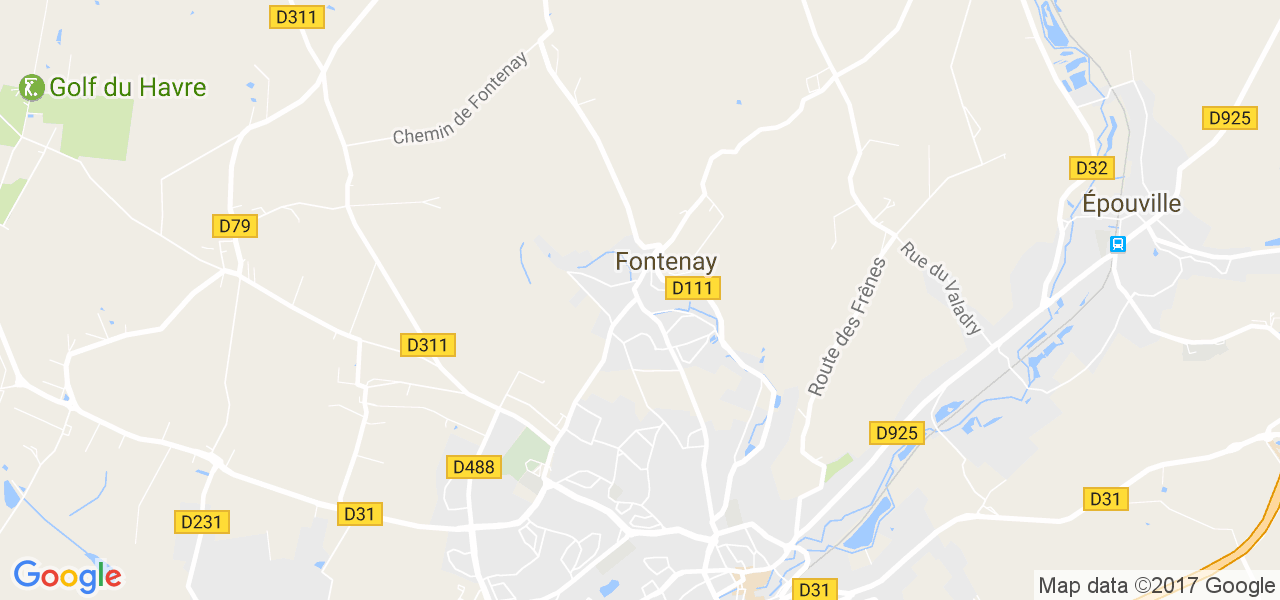 map de la ville de Fontenay