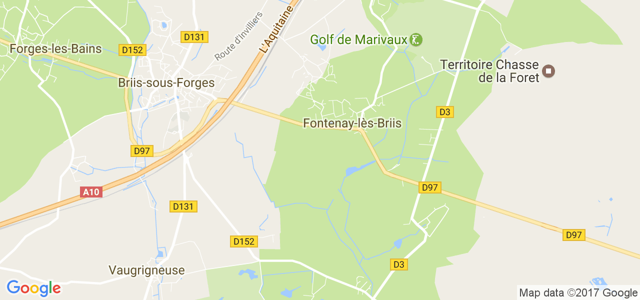 map de la ville de Fontenay-lès-Briis