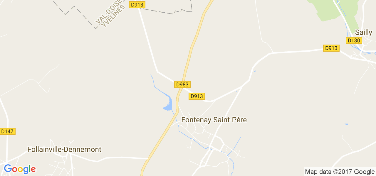 map de la ville de Fontenay-Saint-Père