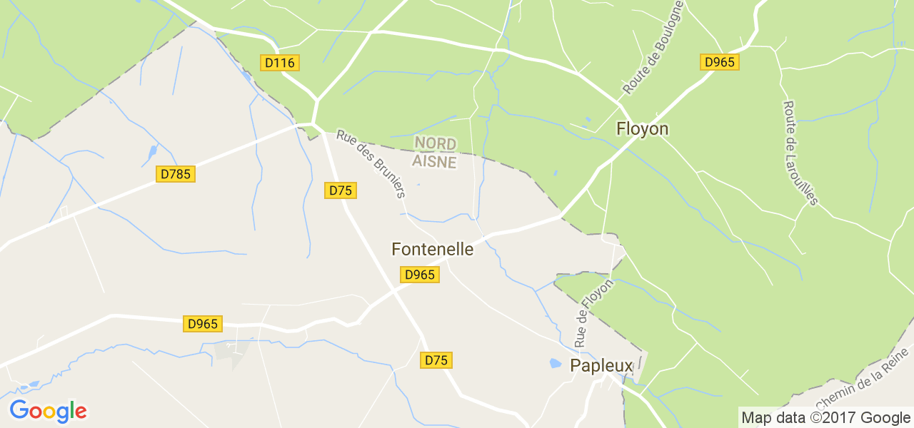 map de la ville de Fontenelle