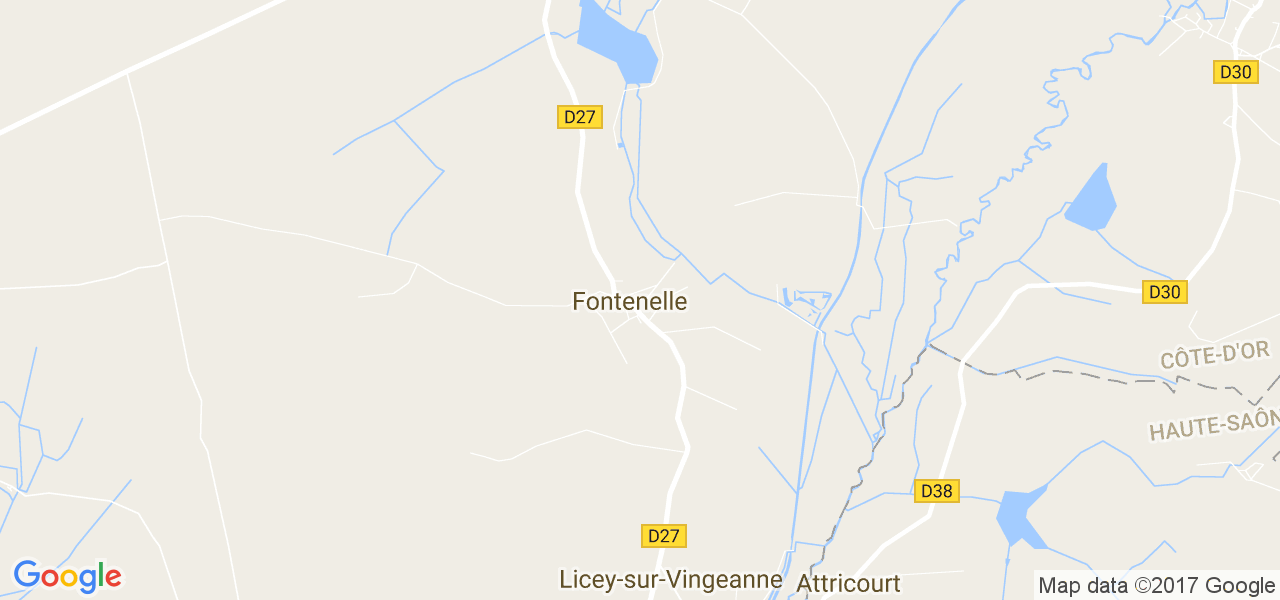 map de la ville de Fontenelle