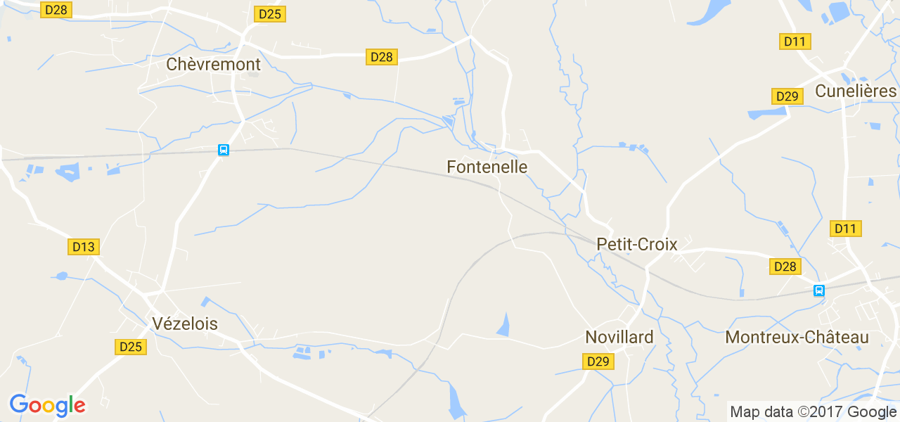 map de la ville de Fontenelle