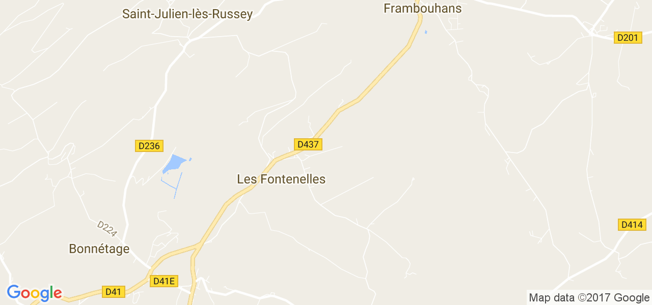 map de la ville de Fontenelles