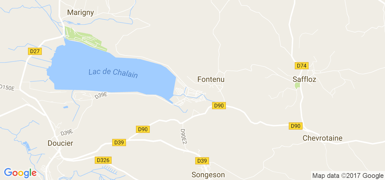 map de la ville de Fontenu