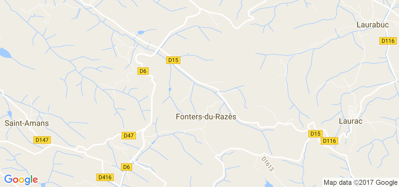 map de la ville de Fonters-du-Razès