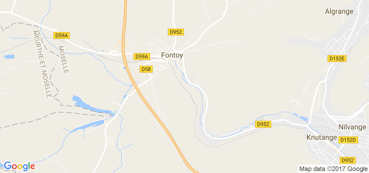 map de la ville de Fontoy