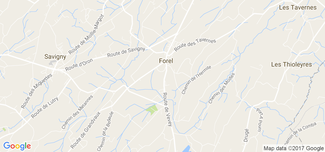 map de la ville de Forel (Lavaux)