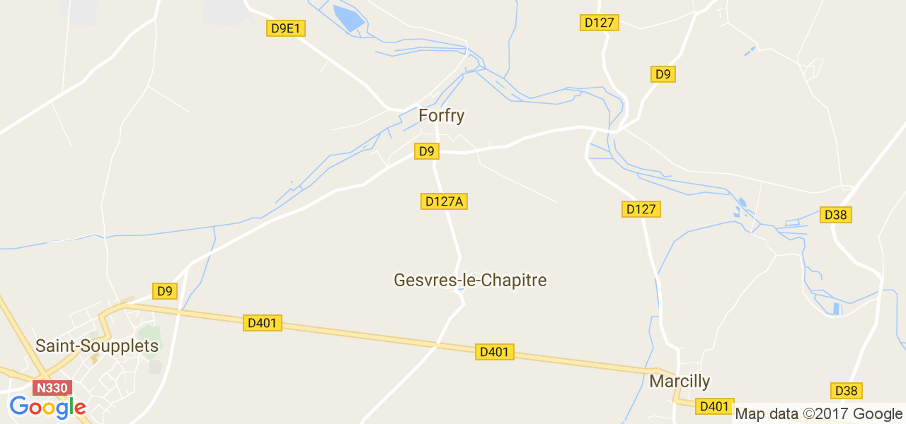 map de la ville de Forfry