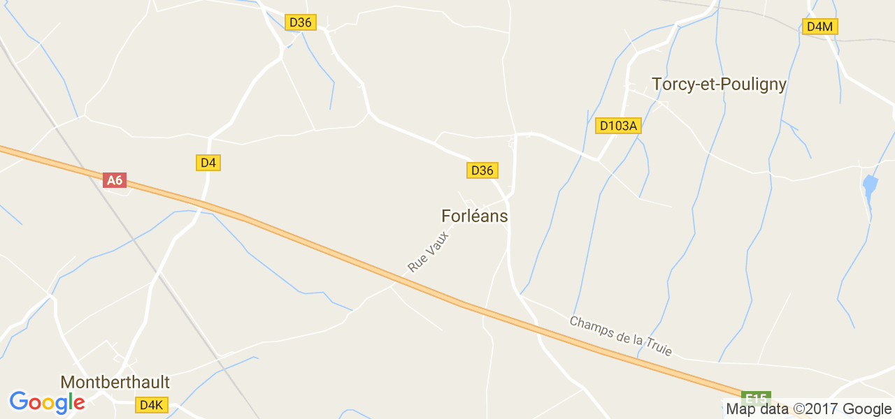 map de la ville de Forléans