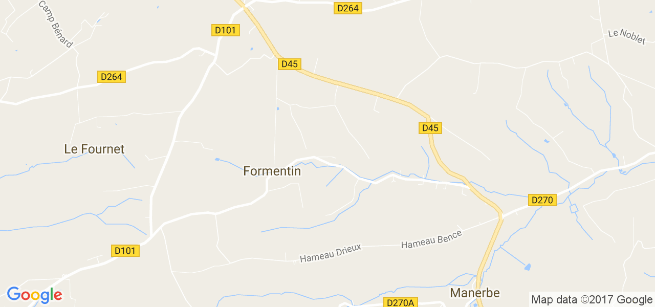 map de la ville de Formentin