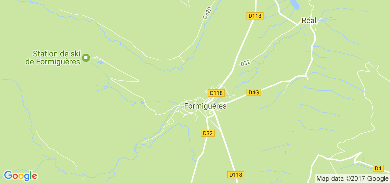 map de la ville de Formiguères