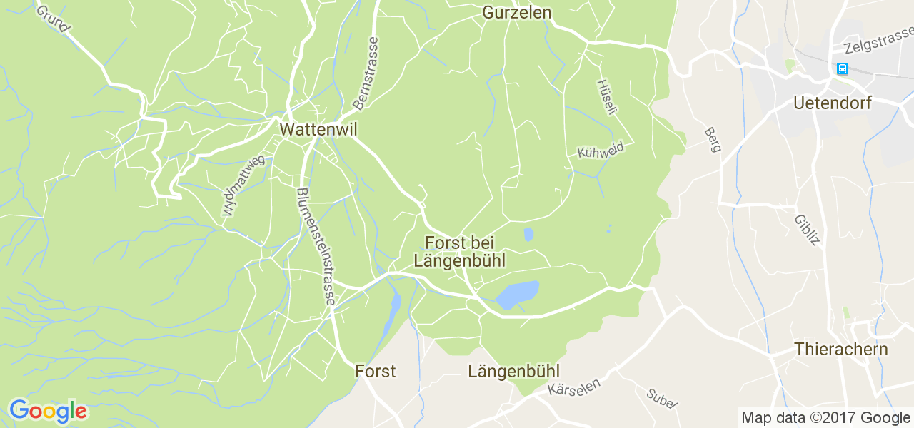 map de la ville de Forst-Längenbühl