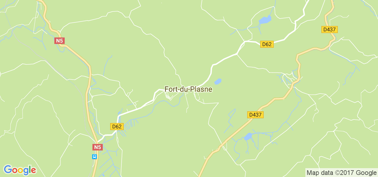 map de la ville de Fort-du-Plasne