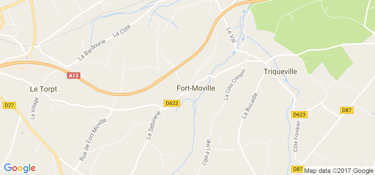 map de la ville de Fort-Moville