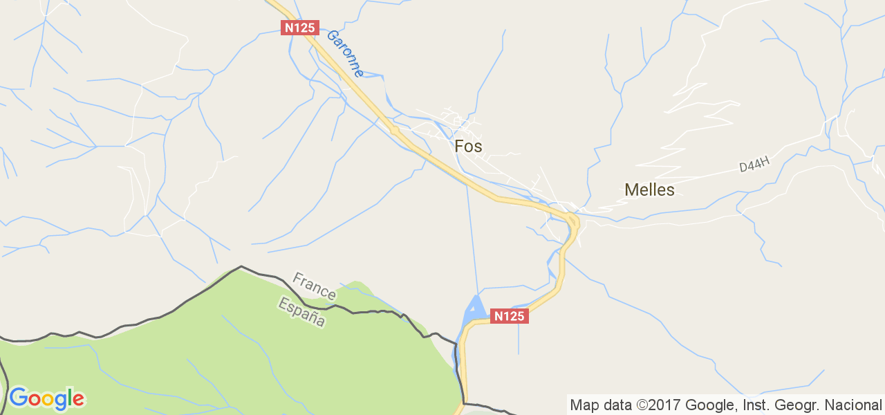 map de la ville de Fos