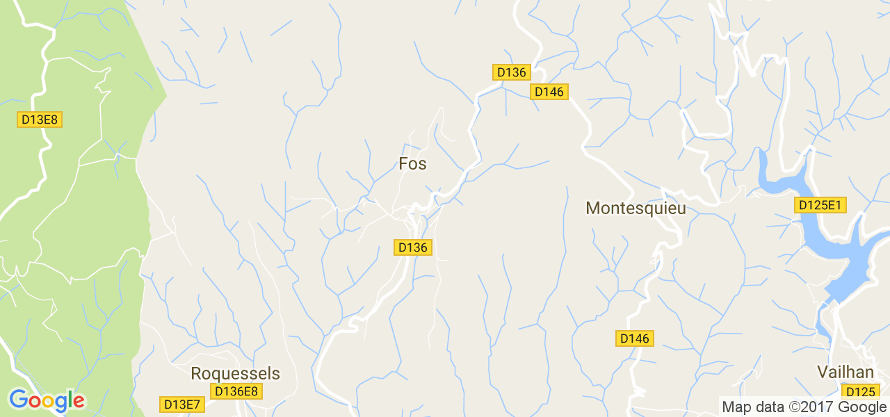 map de la ville de Fos