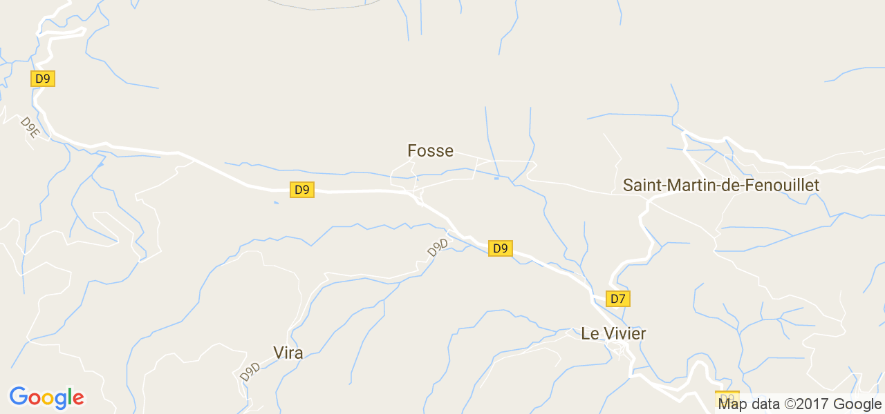 map de la ville de Fossé