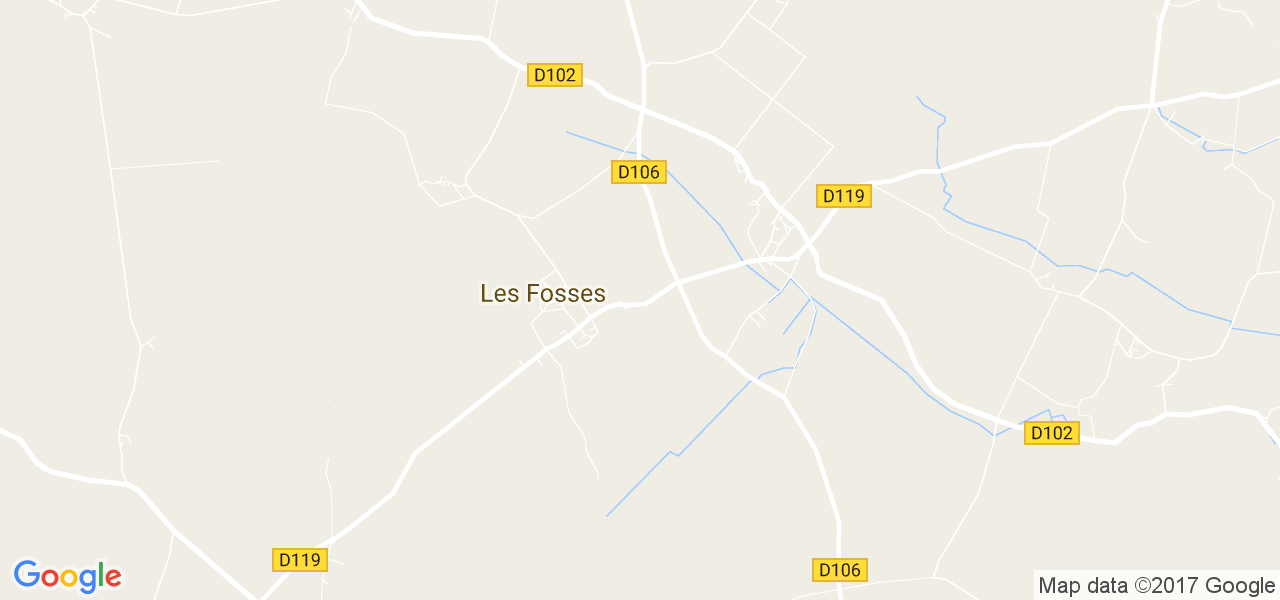 map de la ville de Fosses