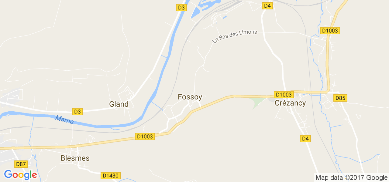 map de la ville de Fossoy