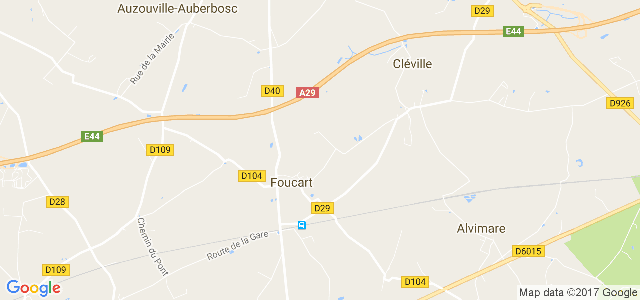 map de la ville de Foucart