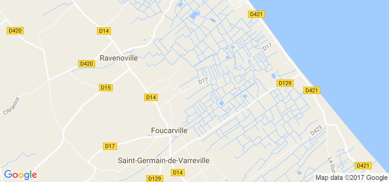 map de la ville de Foucarville