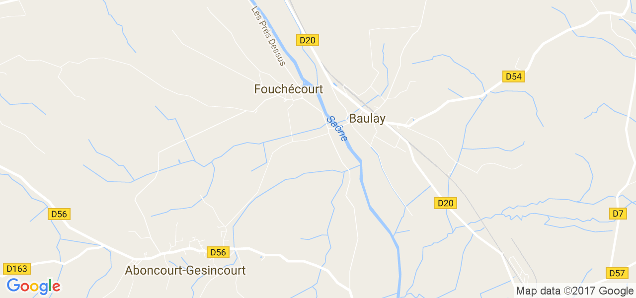 map de la ville de Fouchécourt