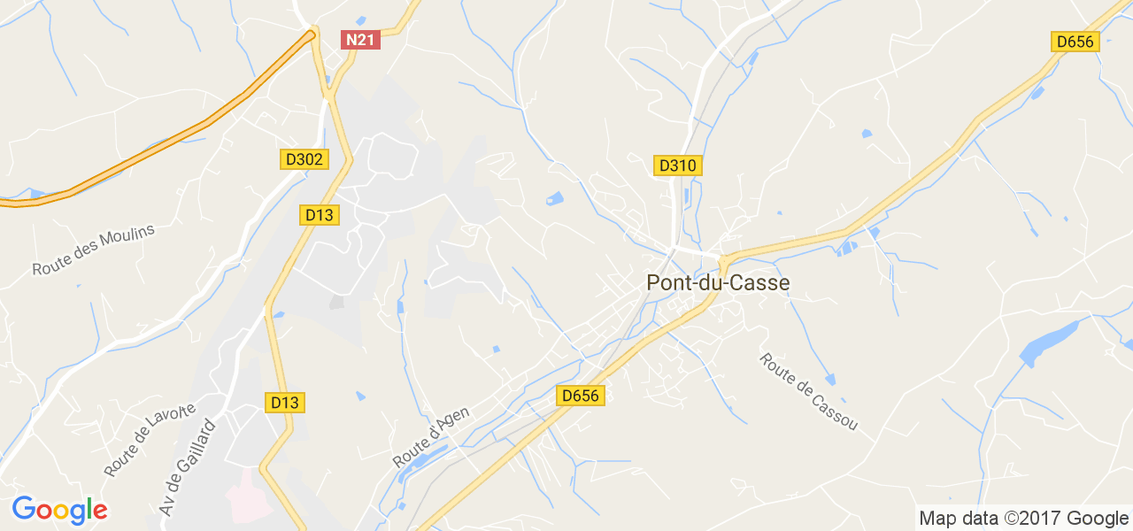 map de la ville de Foulayronnes