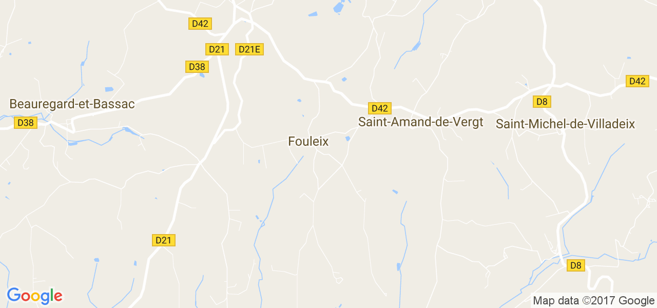 map de la ville de Fouleix