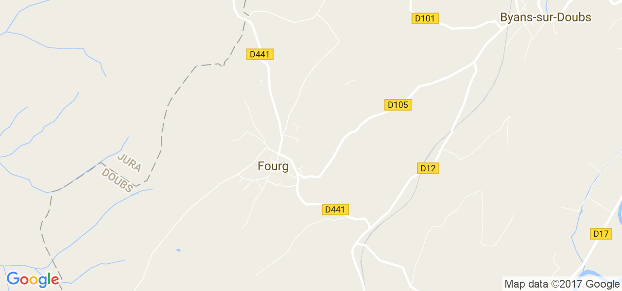 map de la ville de Fourg