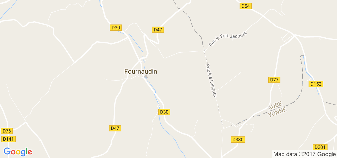 map de la ville de Fournaudin