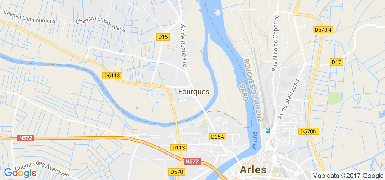 map de la ville de Fourques