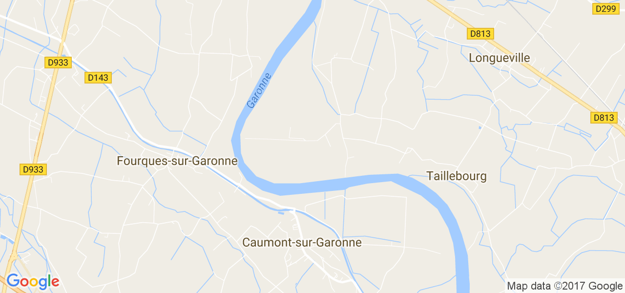 map de la ville de Fourques-sur-Garonne