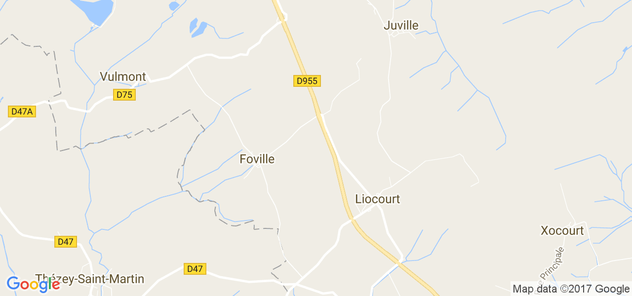 map de la ville de Foville