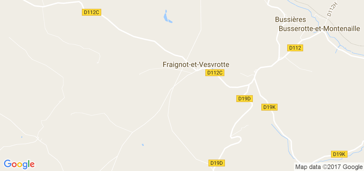 map de la ville de Fraignot-et-Vesvrotte