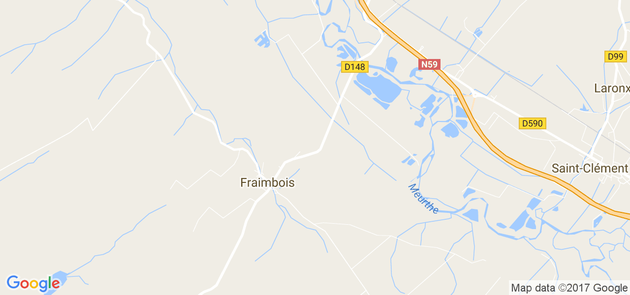 map de la ville de Fraimbois