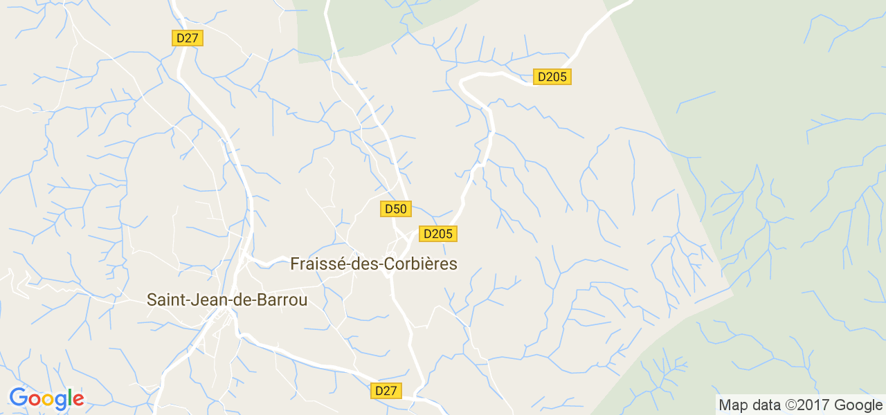 map de la ville de Fraissé-des-Corbières