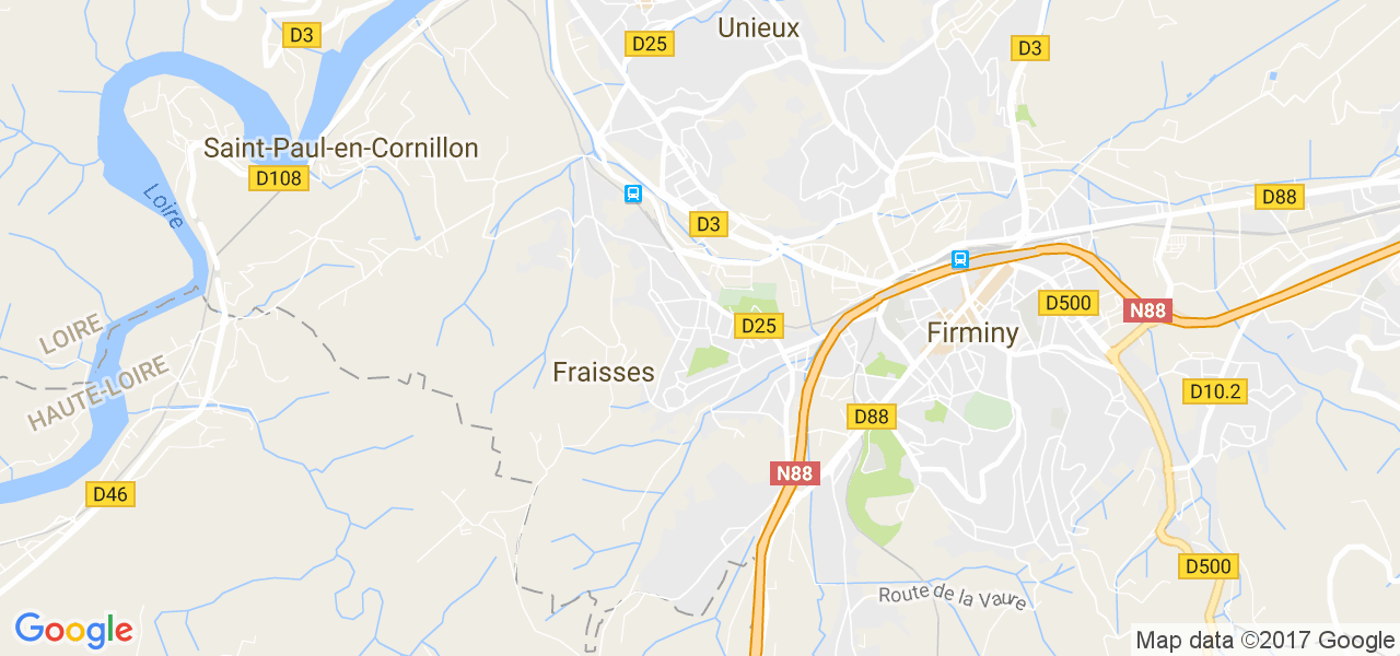 map de la ville de Fraisses