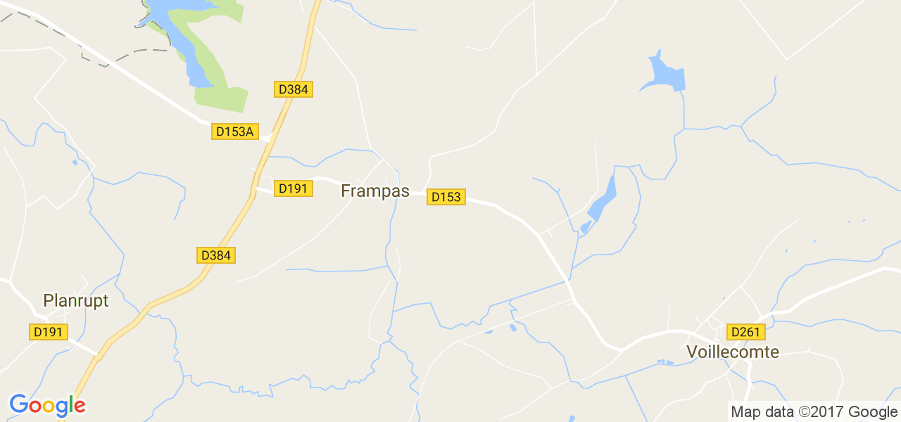 map de la ville de Frampas