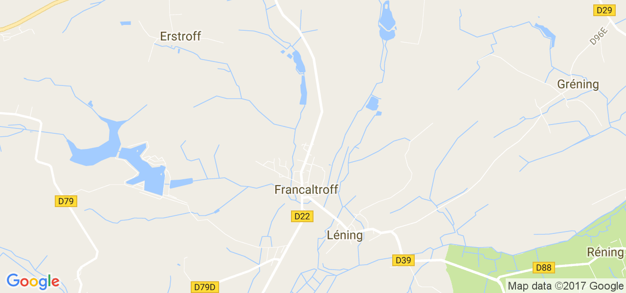 map de la ville de Francaltroff