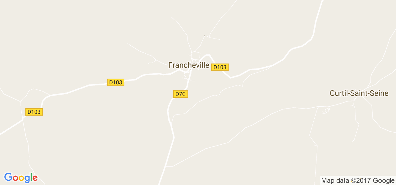 map de la ville de Francheville