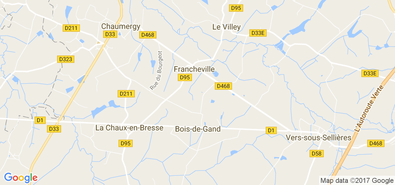 map de la ville de Francheville