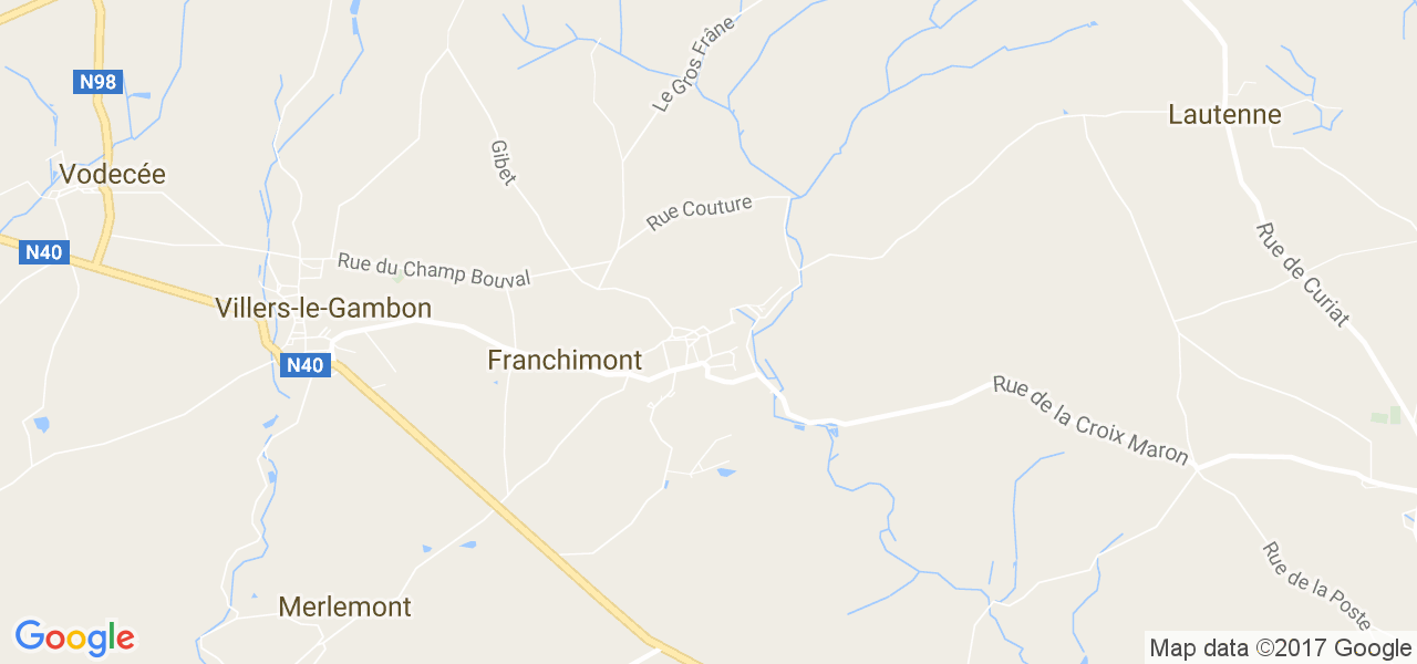 map de la ville de Franchimont