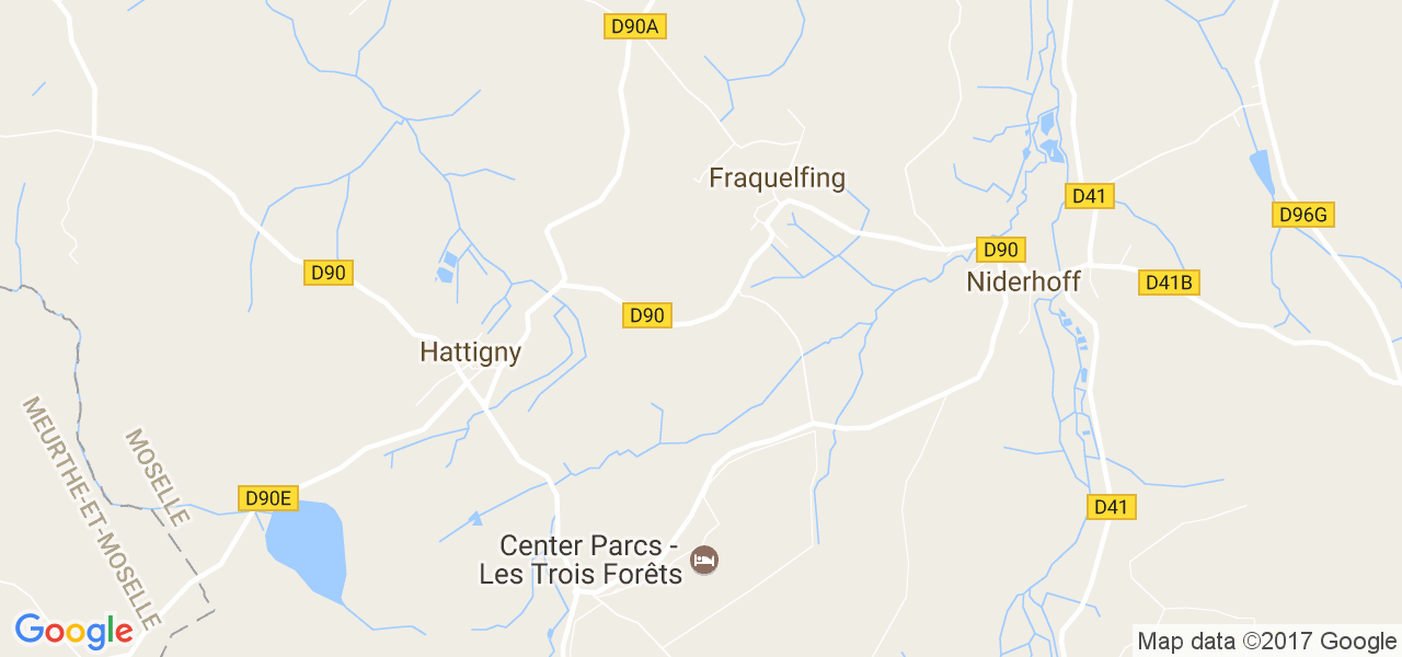 map de la ville de Fraquelfing