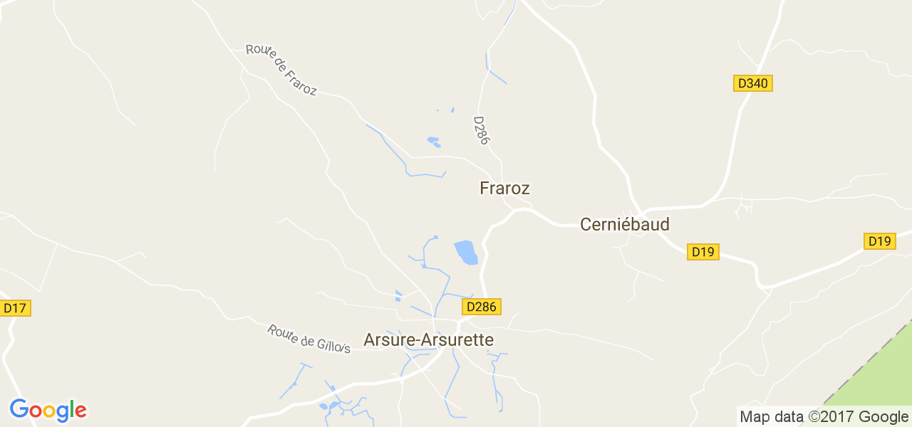 map de la ville de Fraroz