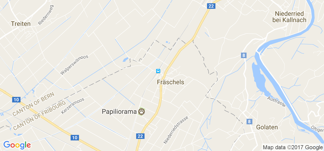 map de la ville de Fräschels