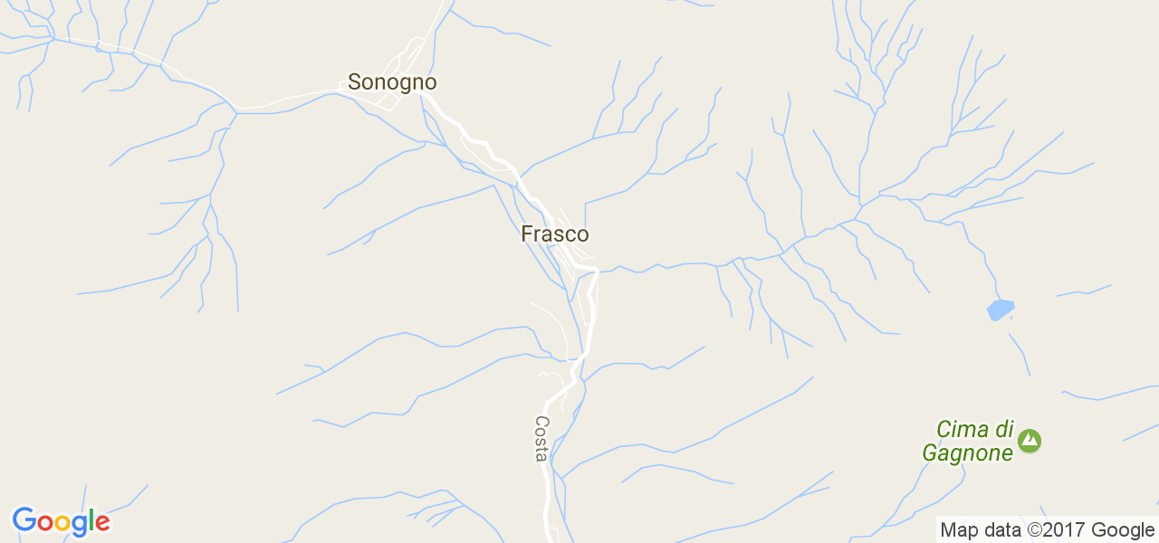 map de la ville de Frasco