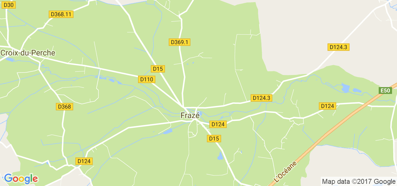 map de la ville de Frazé