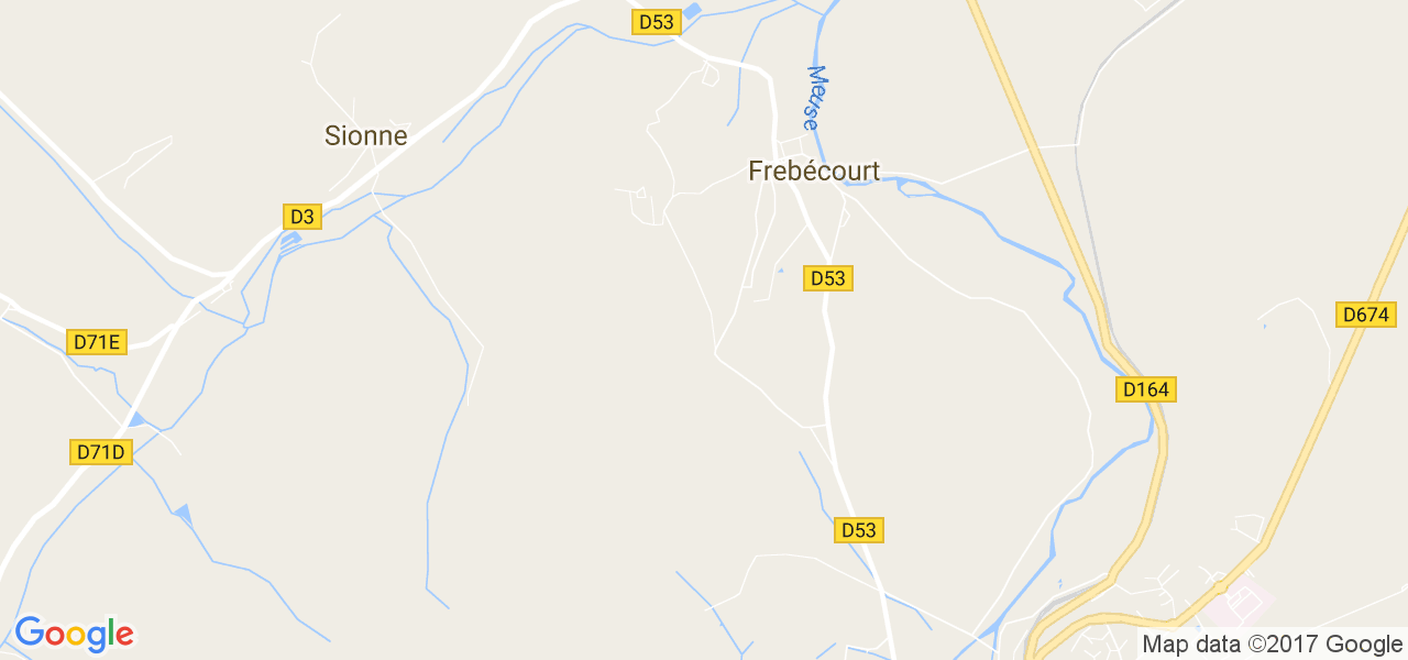 map de la ville de Frebécourt