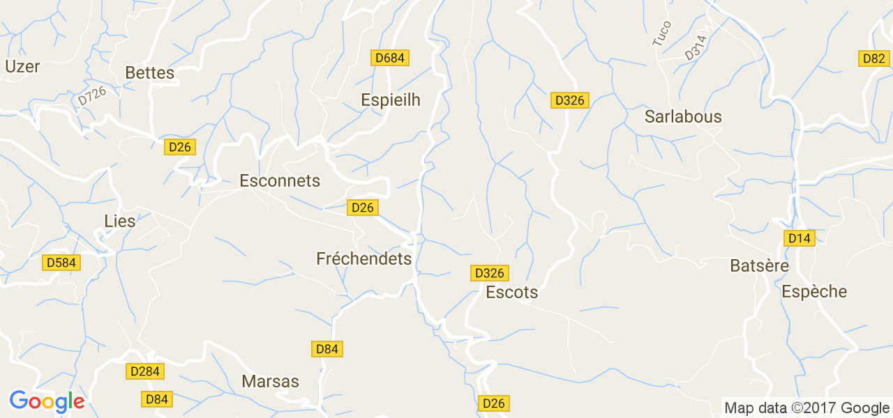 map de la ville de Fréchendets